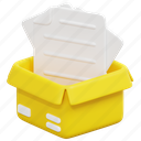 backlog, product, management, box, file, package, task, 3d 