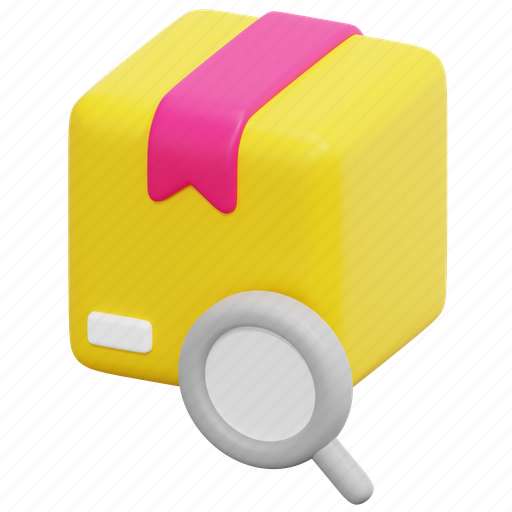 Inspection, product, management, box, check, package, inspect 3D illustration - Download on Iconfinder