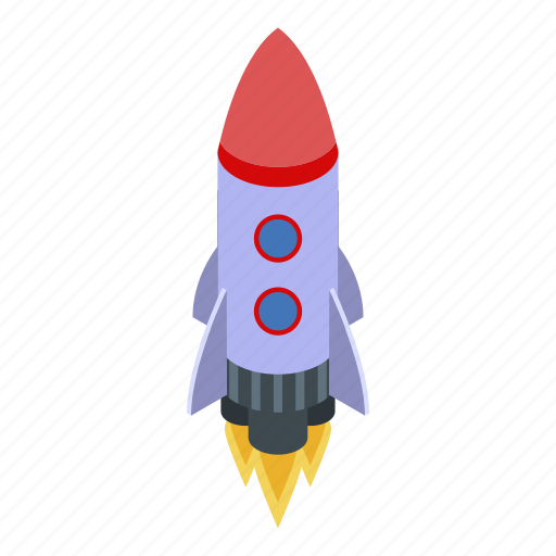 Business, cartoon, internet, isometric, product, rocket, startup icon - Download on Iconfinder