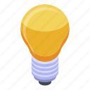 bulb, business, cartoon, hand, idea, internet, isometric