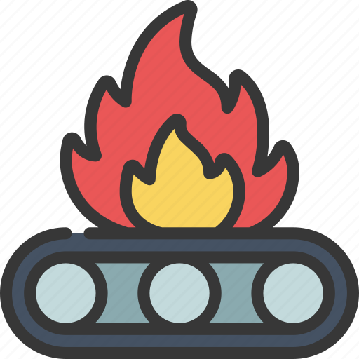 Conveyor, fire, assembly, industry, flame icon - Download on Iconfinder