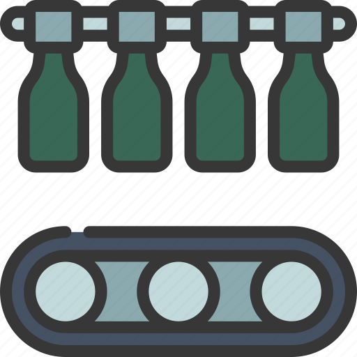 Hanging, bottles, assembly, industry, beer icon - Download on Iconfinder