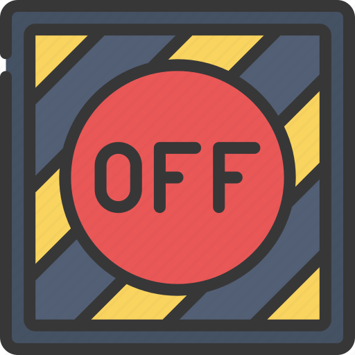 Off, button, assembly, industry, stop icon - Download on Iconfinder
