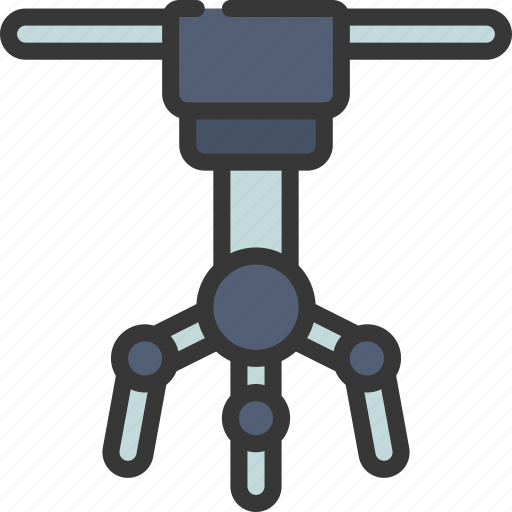 Three, arm, claw, assembly, industry, robotics icon - Download on Iconfinder