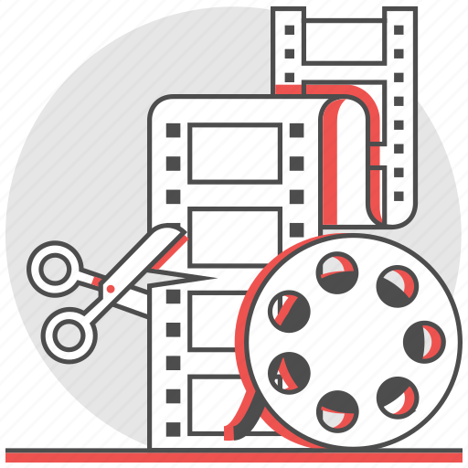 Cut, edit, film, maker, montage, movie, production icon - Download on Iconfinder