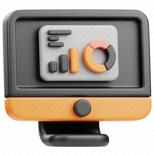 Productivity, dashboard, statistics, speedometer, report, meter, performance 3D illustration - Download on Iconfinder