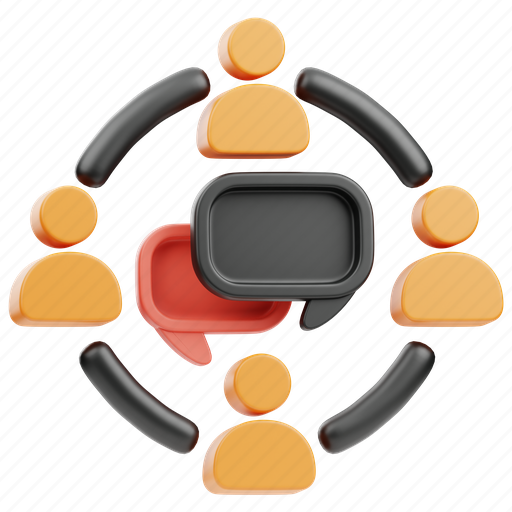 Team, communication, network, phone, business, chat, management 3D illustration - Download on Iconfinder