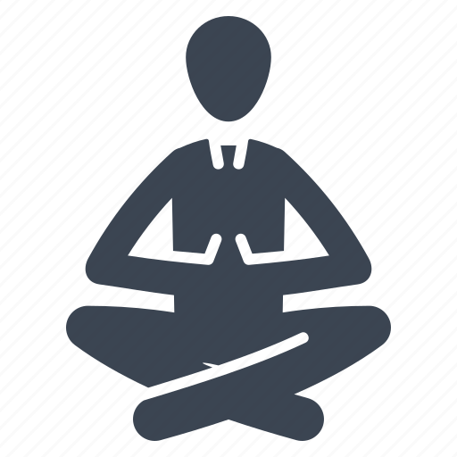 Businessman, lotus position, meditation, relax, yoga icon - Download on Iconfinder