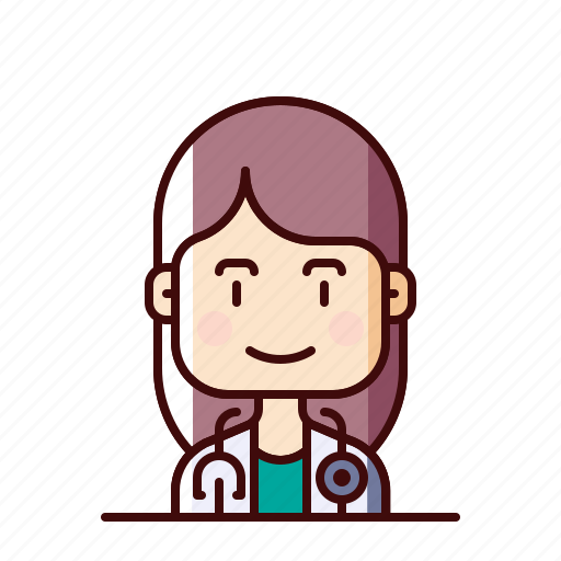 Avatar, doctor, female, stethoscope icon - Download on Iconfinder