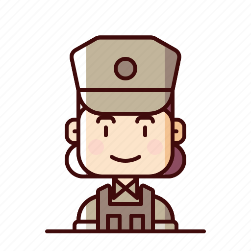 Army, avatar, female, marine, soldier icon - Download on Iconfinder