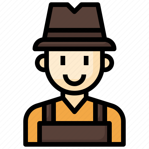 Farmer, garden, job, user, hat icon - Download on Iconfinder