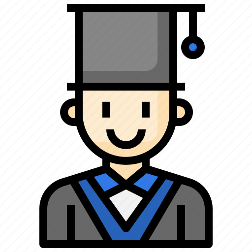 Graduate, student, young, man, graduation icon - Download on Iconfinder