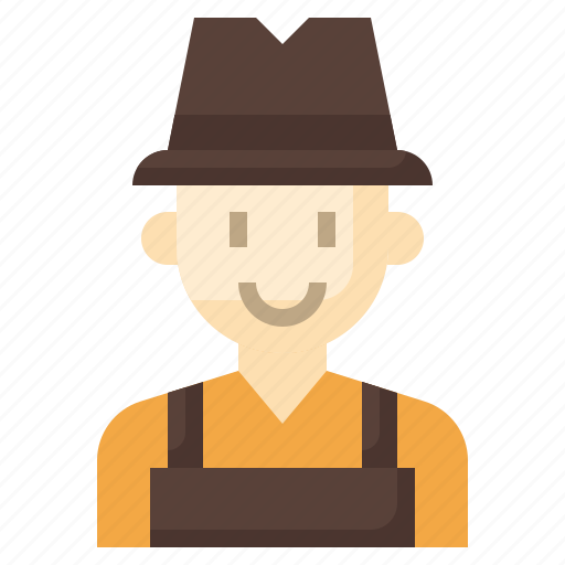 Farmer, garden, job, user, hat icon - Download on Iconfinder
