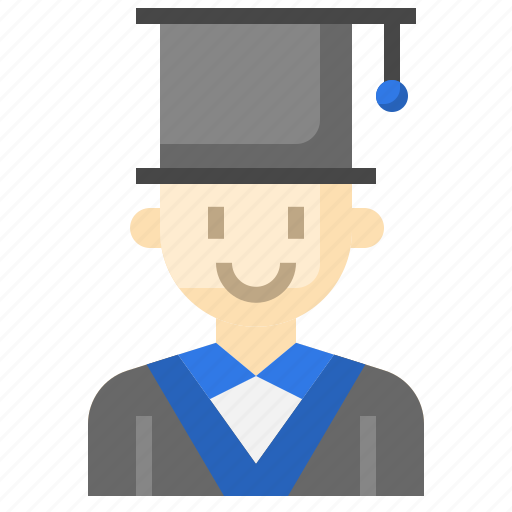 Graduate, student, young, man, graduation icon - Download on Iconfinder
