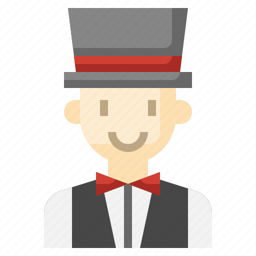 Magician, jobs, profession, show, male icon - Download on Iconfinder