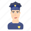 cartoon, guard, hat, hero, man, policeman, uniform 