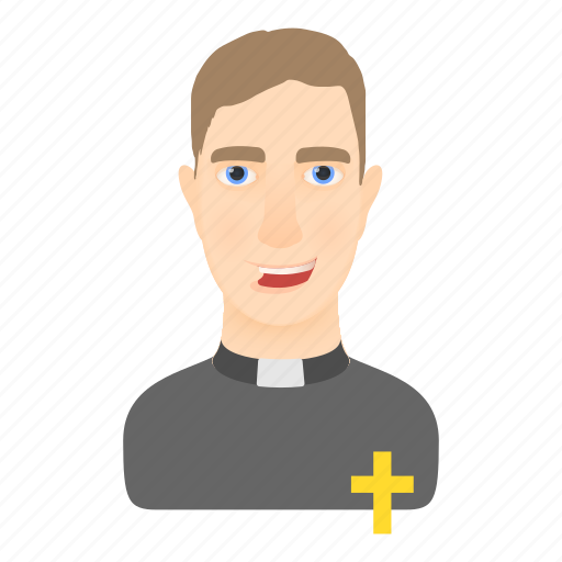 Cartoon, catholicism, christian, god, human, preacher, priest icon - Download on Iconfinder