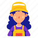 plumber, avatar, female, woman, women
