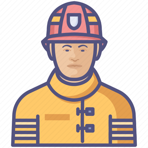 Avatar, fire, firefighter, man, profession icon - Download on Iconfinder