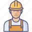 avatar, builder, man, profession, worker 