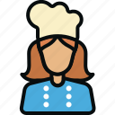 avatar, baker, bakery, chef, cook, professions, woman