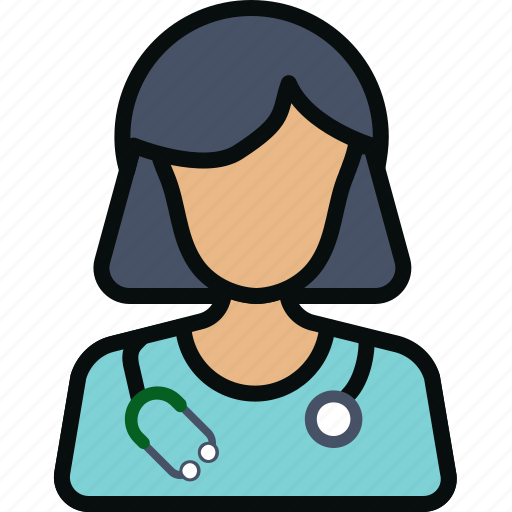 Avatar physician, doctor, female, healthcare, stethoscope, woman icon - Download on Iconfinder