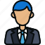 avatar, businessman, employee, male, manager, worker 