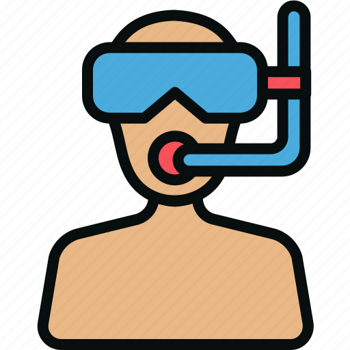 Diving, glasses, scuba, snorkel, summer, sunglasses, watersports icon - Download on Iconfinder