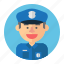 cop, man, police, professions, avatar, male 