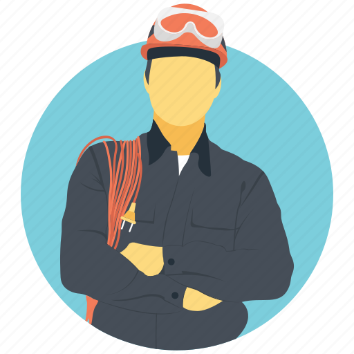 Contractor, craftsman, electrician, maintenance, professional icon - Download on Iconfinder
