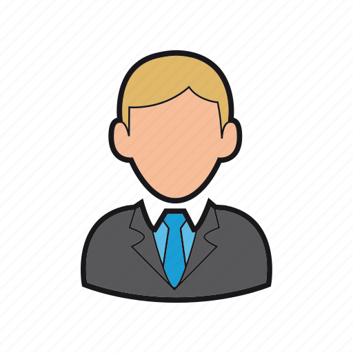 Businessman, consultant, executive, manager icon, professions, suit, tie icon - Download on Iconfinder