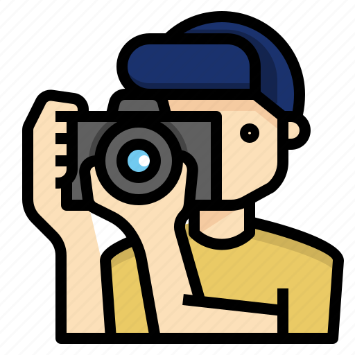Occupation, photographer, profession, traveller, utuber, vlogger icon - Download on Iconfinder