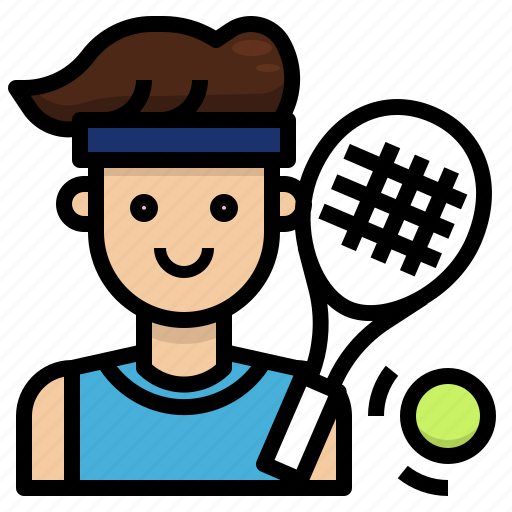 Man, player, profession, sport, tennis icon - Download on Iconfinder