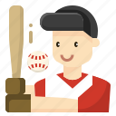 avatar, baseball, man, profession, sport