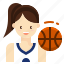 avatar, basketball, profession, sport, woman 