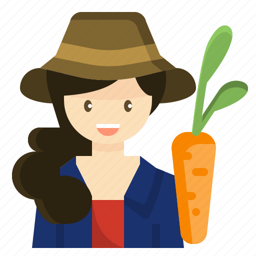 Farmer, gardener, occupation, profession, woman icon - Download on Iconfinder