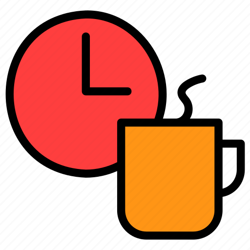 Break, time, break time, coffee break, clock, alarm icon - Download on Iconfinder