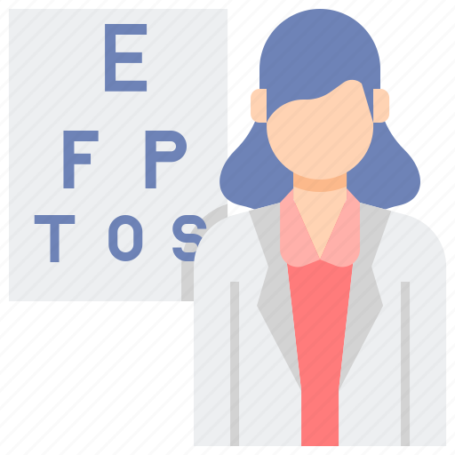 Female, optometrist, professions icon - Download on Iconfinder