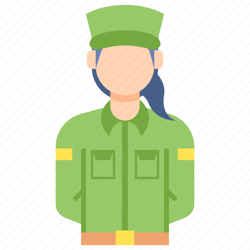 Female, military, professions, soldier icon - Download on Iconfinder
