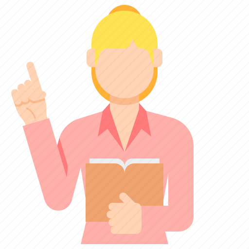 Female, professions, teacher, woman icon - Download on Iconfinder