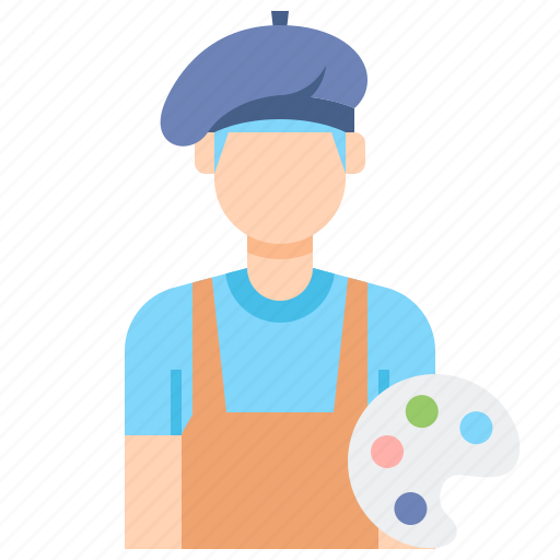 Art, artist, male, professions icon - Download on Iconfinder