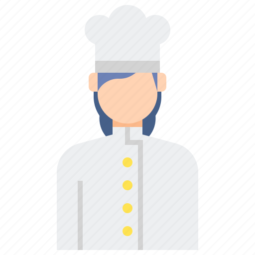 Chef, cooking, female, professions icon - Download on Iconfinder
