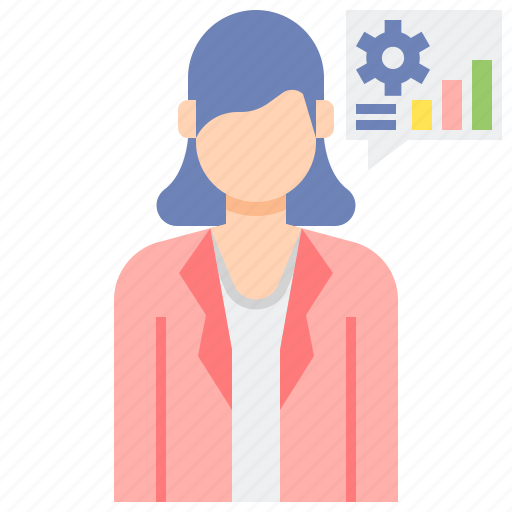 Consultant, female, professions, woman icon - Download on Iconfinder