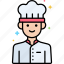 chef, cooking, male, professions 