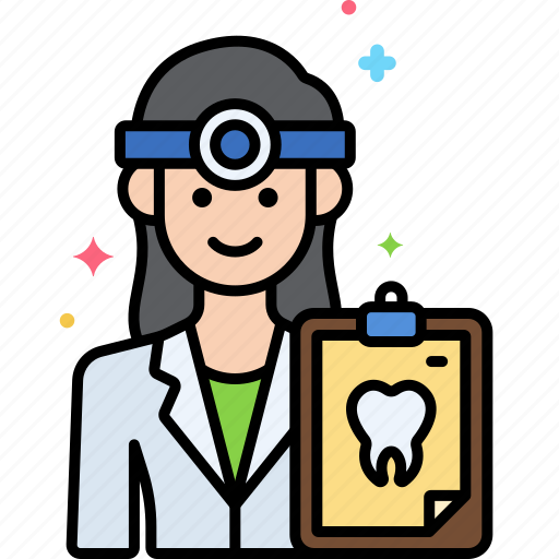 Dentist, female, professions, woman icon - Download on Iconfinder