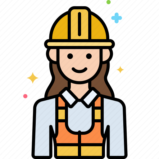 Engineer, female, professions, woman icon - Download on Iconfinder