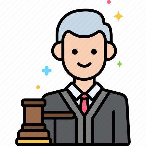 Judge, law, male, professions icon - Download on Iconfinder