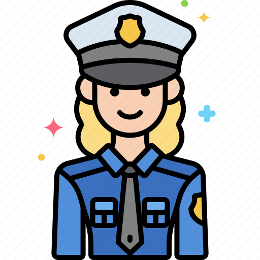 Police, policewoman, professions, woman icon - Download on Iconfinder