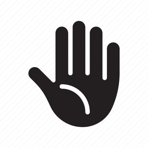 Five, hand, high five, palm, stop icon - Download on Iconfinder