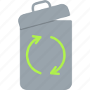 bin, delete, empty, full, recycle, remove, trash, 1